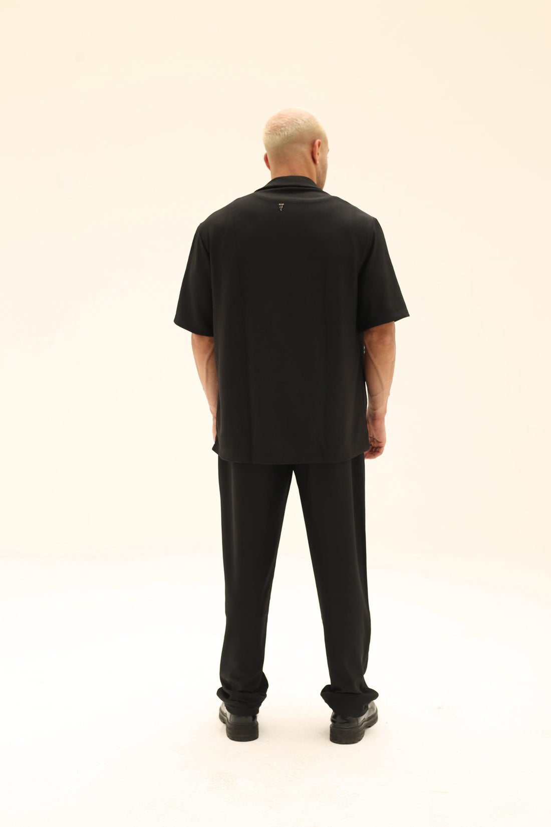 Soft striped black set