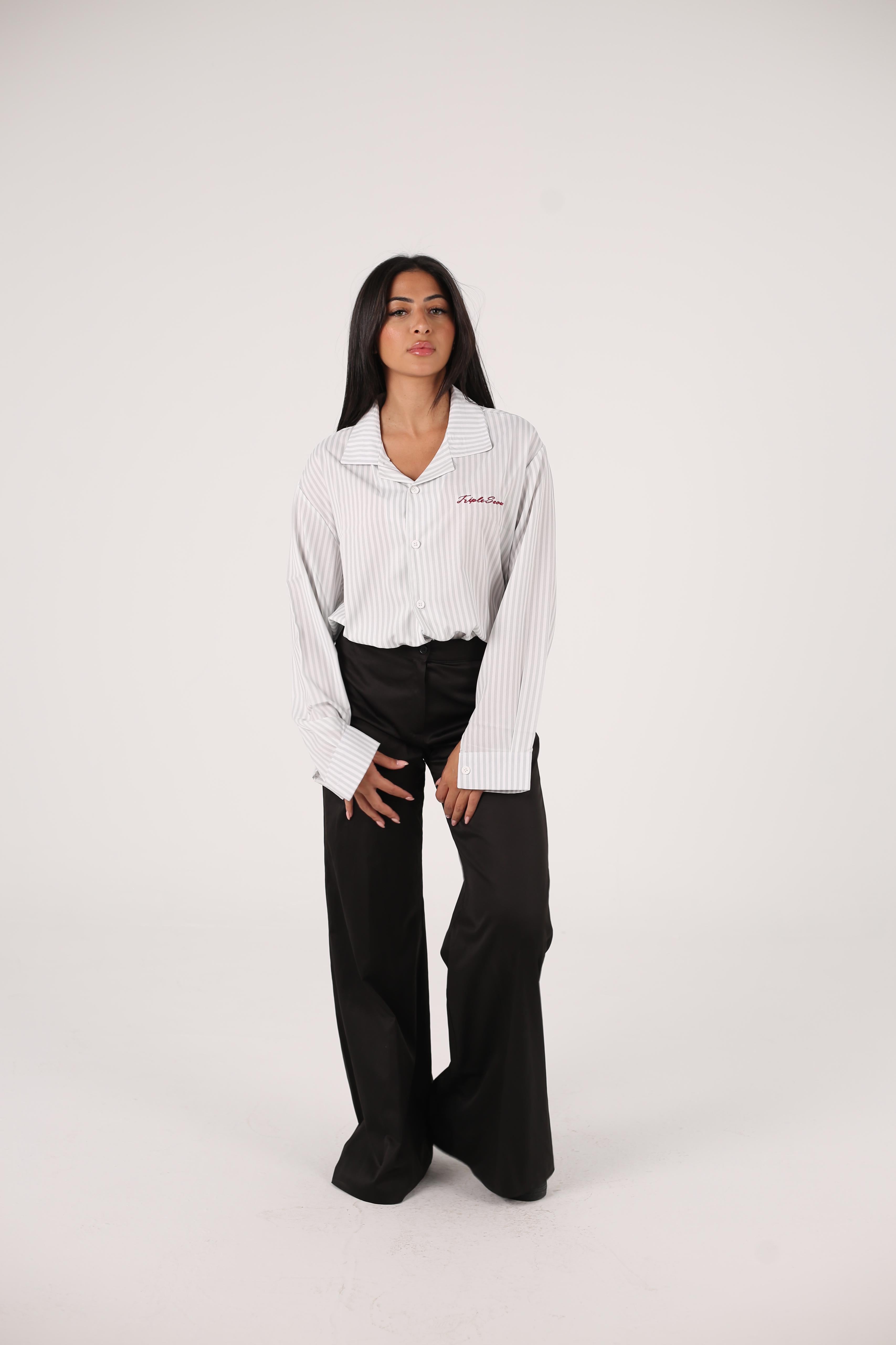 The obsidian bloom collection Soft striped long shirts (Girls)
