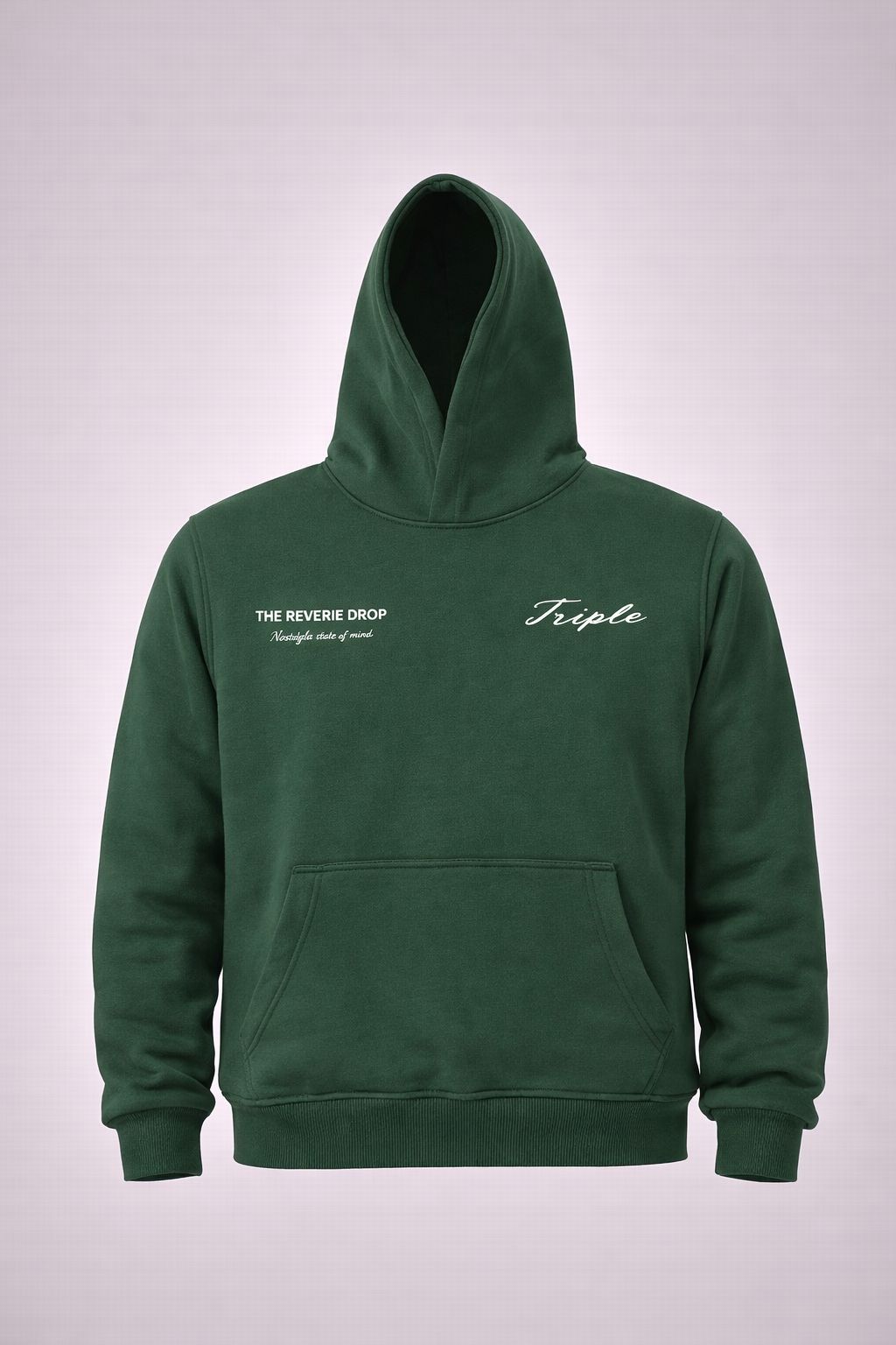 Core dark green hoodie