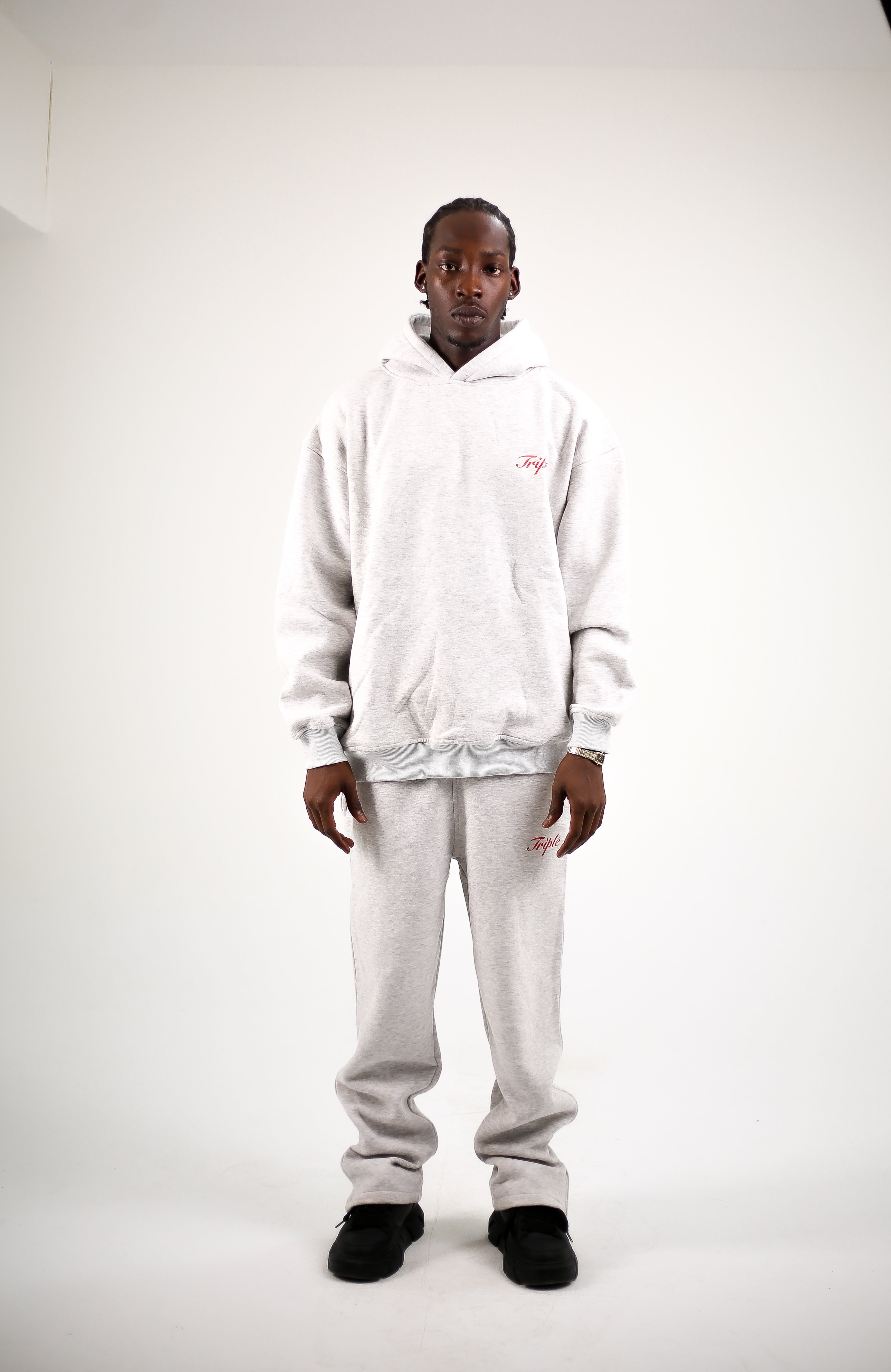 The Monochrome (hoodie/ bottoms)  (Grey)