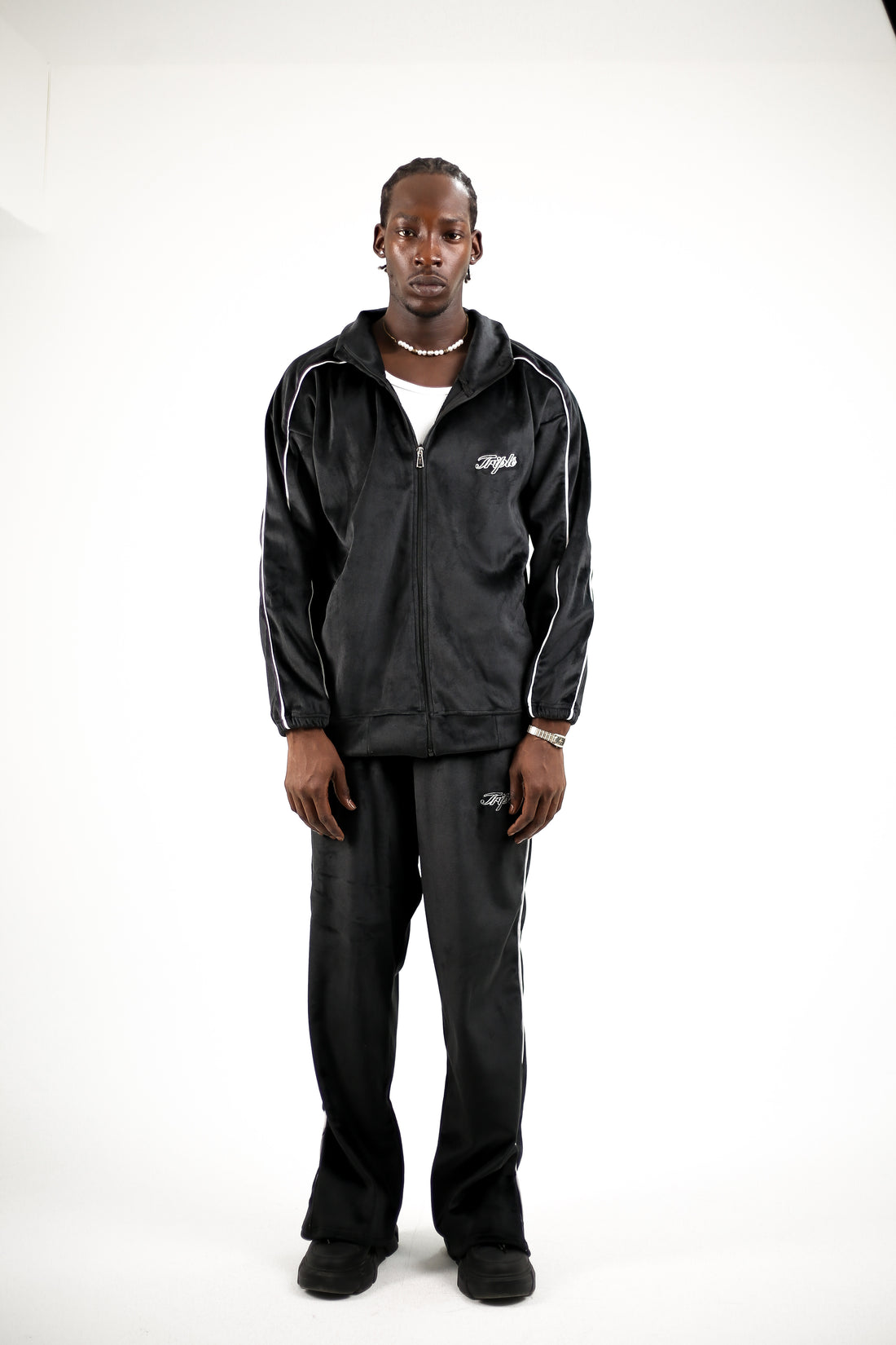 The Noir Royale (sweater/ trousers) (Black)