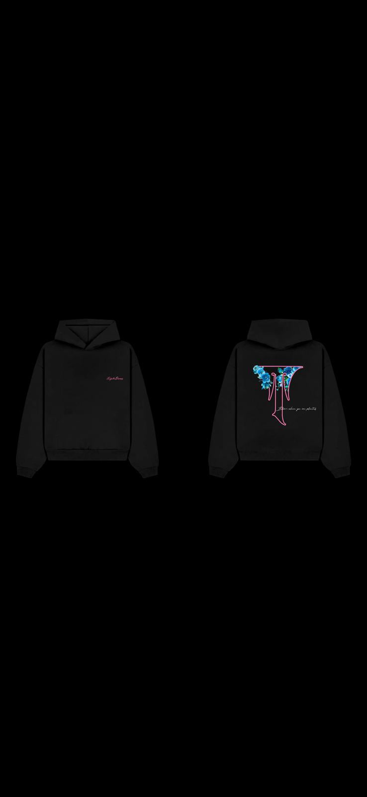 T flower hoodie