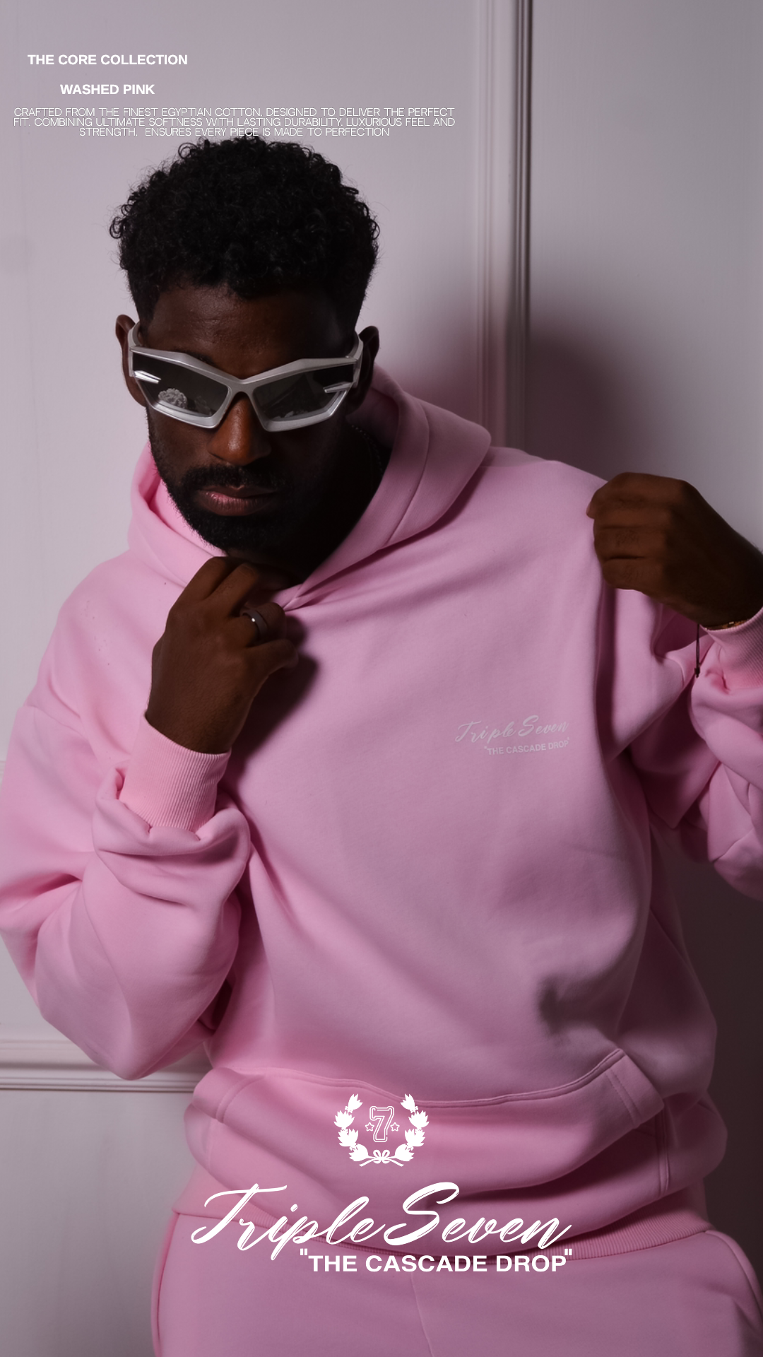 Washed pink (Hoodie)